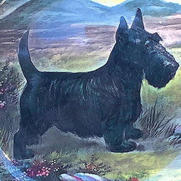 ROYAL DOULTON DOGS BREAD SCOTTISH TERRIER PLATE 10 1/2 INCH MADE IN ENGLAND - Picture 2 of 7